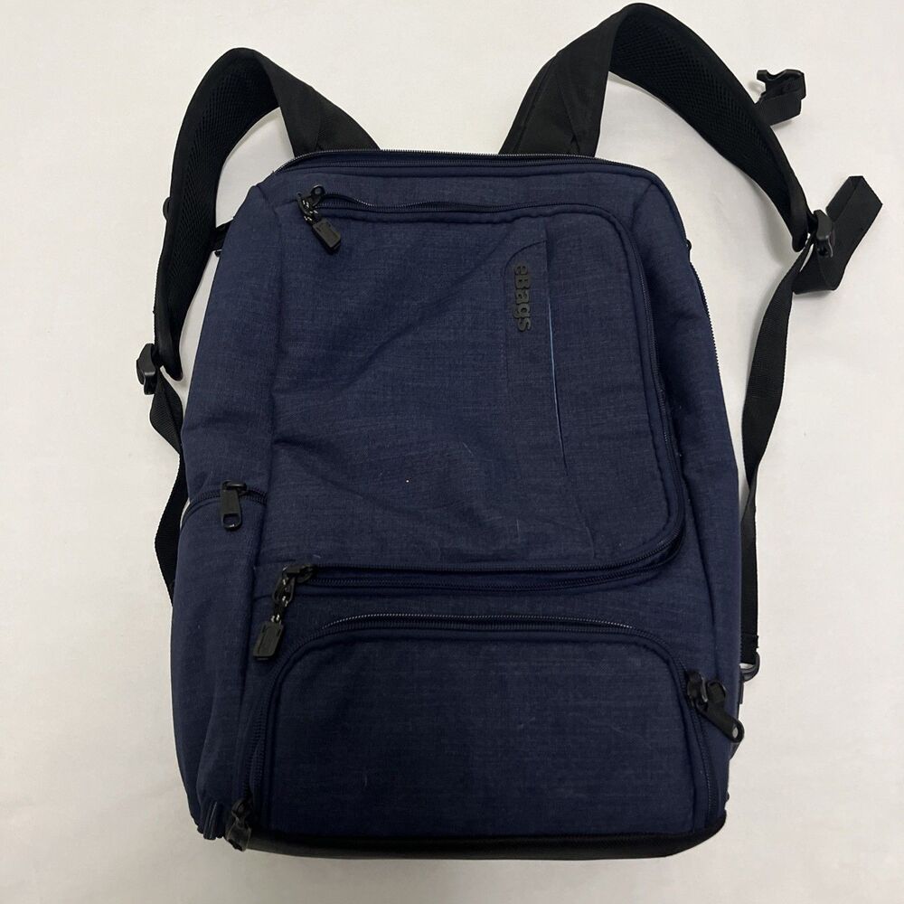 eBags Pro Slim Jr Laptop Backpack Professional Weekender Travel Bag Black